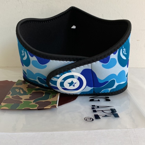 BAPE Neoprene Face Mask Blue Camo New For Cycling - Picture 6 of 6